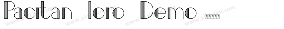 Pacitan loro Demo字体转换